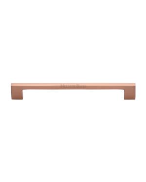 Heritage Brass Cabinet Pull Metro Design 192mm CTC Satin Rose Gold Finish