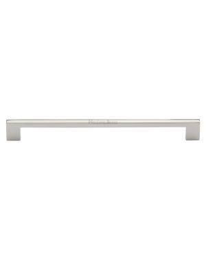 Heritage Brass Cabinet Pull Metro Design 256mm CTC Polished Nickel Finish