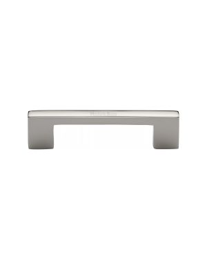 Heritage Brass Cabinet Pull Metro Design 96mm CTC Polished Nickel Finish