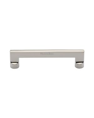 Heritage Brass Cabinet Pull Apollo Design 128mm CTC Polished Nickel Finish
