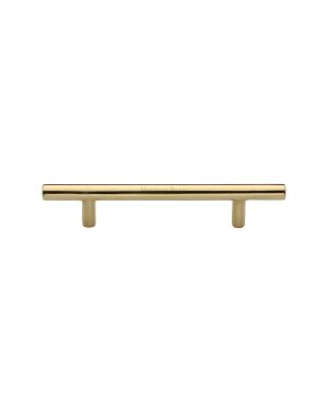 Heritage Brass Cabinet Pull Bar Design 101mm CTC Polished Brass Finish