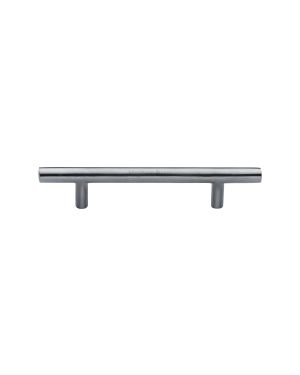 Heritage Brass Cabinet Pull Bar Design 101mm CTC Satin Chrome Finish