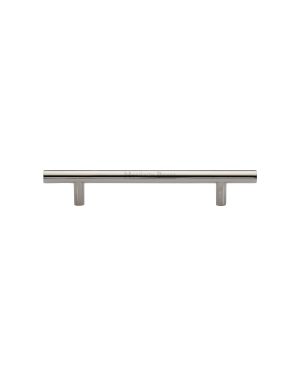 Heritage Brass Cabinet Pull Bar Design 128mm CTC Polished Nickel Finish
