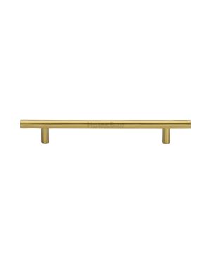 Heritage Brass Cabinet Pull Bar Design 160mm CTC Satin Brass Finish