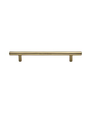 Heritage Brass Cabinet Pull Bar Design 203mm CTC Polished Brass Finish