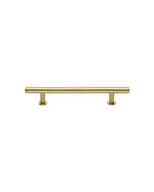 Heritage Brass Cabinet Pull T-Bar Design with 16mm Rose 101mm CTC Polished Brass Finish