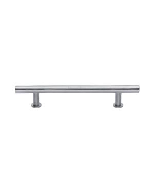 Heritage Brass Cabinet Pull T-Bar Design with 16mm Rose 160mm CTC Satin Chrome Finish