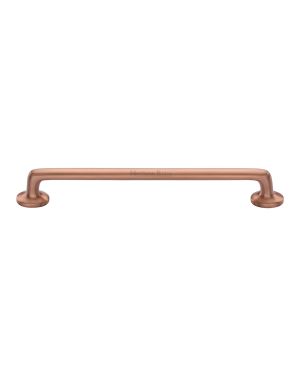 Heritage Brass Cabinet Pull Traditional Design 203mm CTC Satin Rose Gold Finish