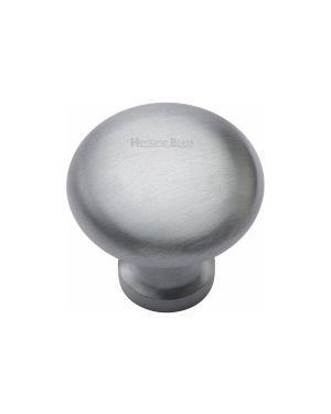 Timeless Elegance and Unrivaled QualityHeritage Brass Cabinet Knob Mushroom Design 32mm Satin Chrome finish