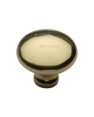 Timeless Elegance and Unrivaled QualityHeritage Brass Cabinet Knob Mushroom Design 38mm Polished Brass finish