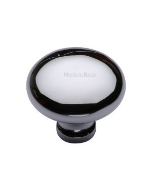 Timeless Elegance and Unrivaled QualityHeritage Brass Cabinet Knob Mushroom Design 38mm Polished Chrome finish