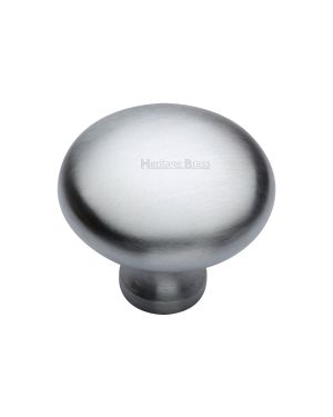 Timeless Elegance and Unrivaled QualityHeritage Brass Cabinet Knob Mushroom Design 38mm Satin Chrome finish