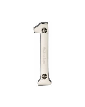 Heritage Brass Numeral 1 Face Fix 76mm (3") Polished Nickel finish