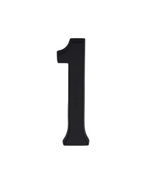 Heritage Brass Numeral 1 Concealed Fix 76mm (3") Matt Black