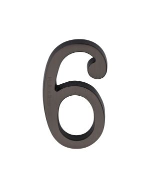 Heritage Brass Numeral 6 Concealed Fix 76mm (3") Matt Bronze finish
