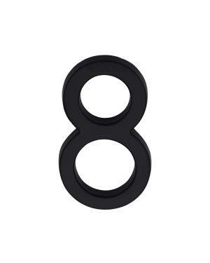 Heritage Brass Numeral 8 Concealed Fix 76mm (3") Matt Black