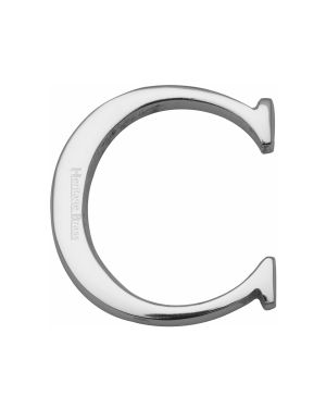 Heritage Brass Alphabet C Rear Fix 51mm (2") Polished Chrome finish