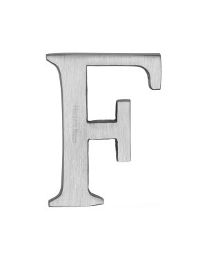 Heritage Brass Alphabet F Rear Fix 51mm (2") Satin Chrome finish