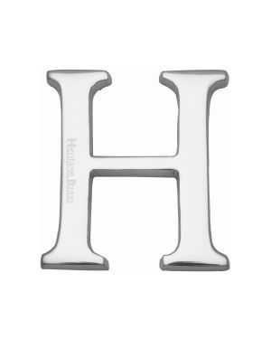 Heritage Brass Alphabet H Rear Fix 51mm (2") Polished Chrome finish