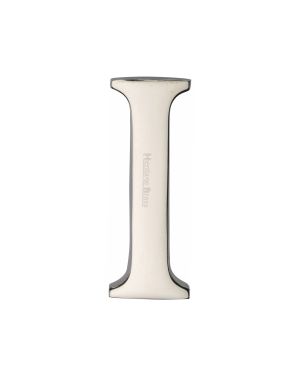 Heritage Brass Alphabet I Pin Fix 51mm (2") Polished Nickel Finish