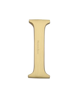 Heritage Brass Alphabet I Pin Fix 51mm (2") Satin Brass Finish