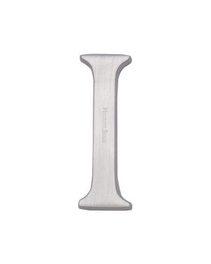 Heritage Brass Alphabet I Rear Fix 51mm (2") Satin Chrome finish