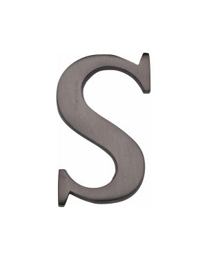 Heritage Brass Alphabet S Pin Fix 51mm (2") Matt Bronze Finish