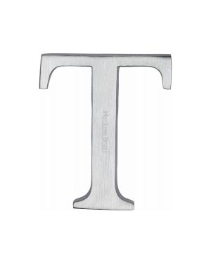 Heritage Brass Alphabet T Rear Fix 51mm (2") Satin Chrome finish
