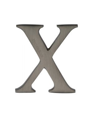 Heritage Brass Alphabet X Pin Fix 51mm (2") Matt Bronze Finish