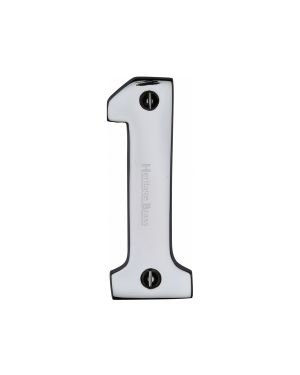Heritage Brass Numeral 1 Face Fix 76mm (3") Polished Chrome finish