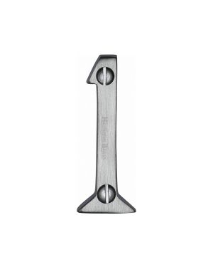 Heritage Brass Numeral 1 Face Fix 51mm (2") Satin Chrome finish