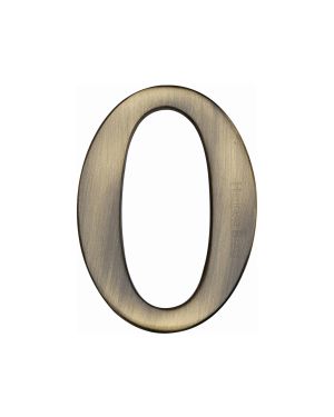 Heritage Brass Numeral 0 Self Adhesive 51mm (2") Antique finish