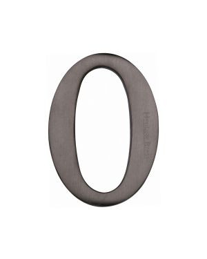 Heritage Brass Numeral 0 Self Adhesive 51mm (2") Matt Bronze finish