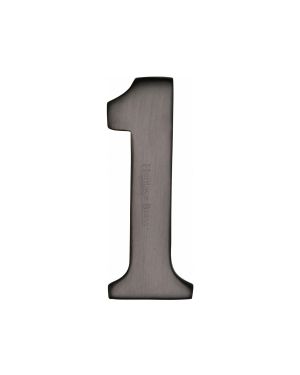 Heritage Brass Numeral 1 Self Adhesive 51mm (2") Matt Bronze finish