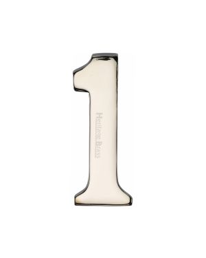 Heritage Brass Numeral 1 Self Adhesive 51mm (2") Polished Nickel finish