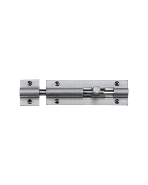 Heritage Brass Door Bolt Straight 4 x 1.25 Satin Chrome finish