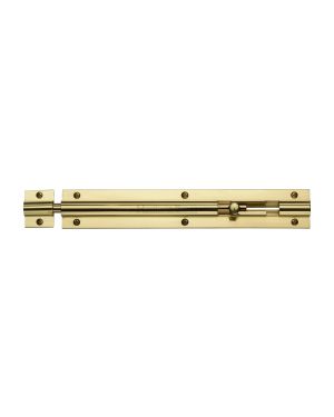 Heritage Brass Door Bolt Straight 8" x 1.25" Polished Brass finish