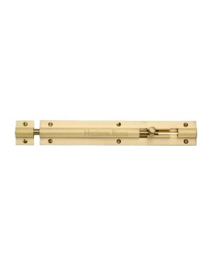 Heritage Brass Door Bolt Straight 8 x 1.25 Satin Brass finish
