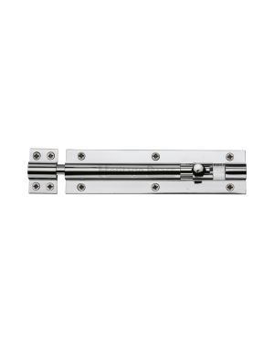 Heritage Brass Door Bolt Straight 6 x 1.5 Polished Chrome finish