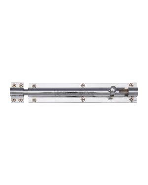 Heritage Brass Door Bolt Straight 8 x 1.5 Polished Chrome finish