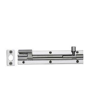 Heritage Brass Door Bolt Necked 6 x 1.25 Polished Chrome finish