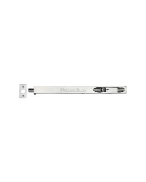 Heritage Brass Door Bolt Flush Fitting 10 x .3/4 Satin Chrome finish