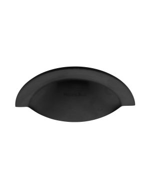 Heritage Brass Drawer Pull 57mm CTC Matt Black finish