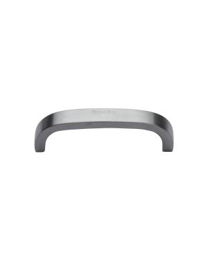 Heritage Brass Cabinet Pull D Shaped 89mm Satin Chrome finish