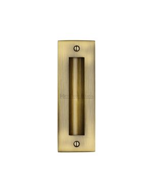 Heritage Brass Flush Pull 6" Antique finish