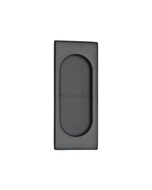 Flush Pull Handle 105mm Matt Black Finish