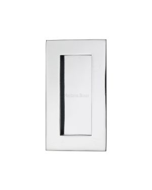 4 Flush Handle Polished Chrome