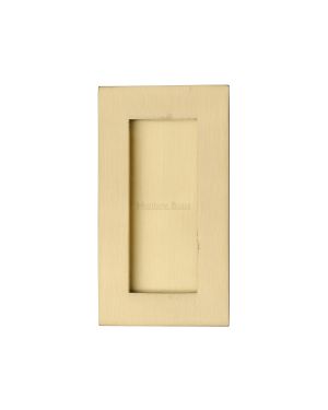 4 Flush Handle Satin Brass