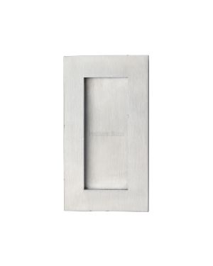 4 Flush Handle Satin Chrome