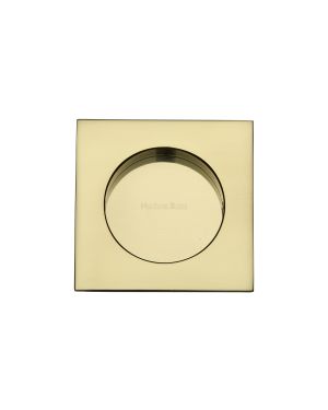 Square Flush Pull 63.5 x 63.5mm Polished Brass finish